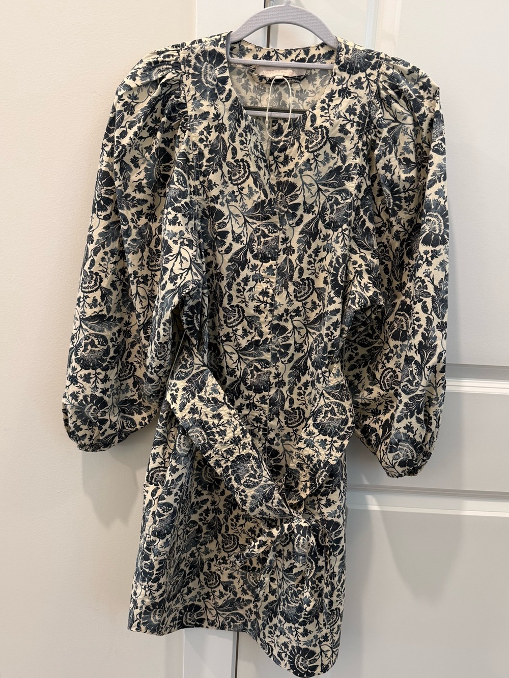 NWOT Vanessa Bruno Louri Dress Mini Floral Puff Sleeve Wedding Guest Size S